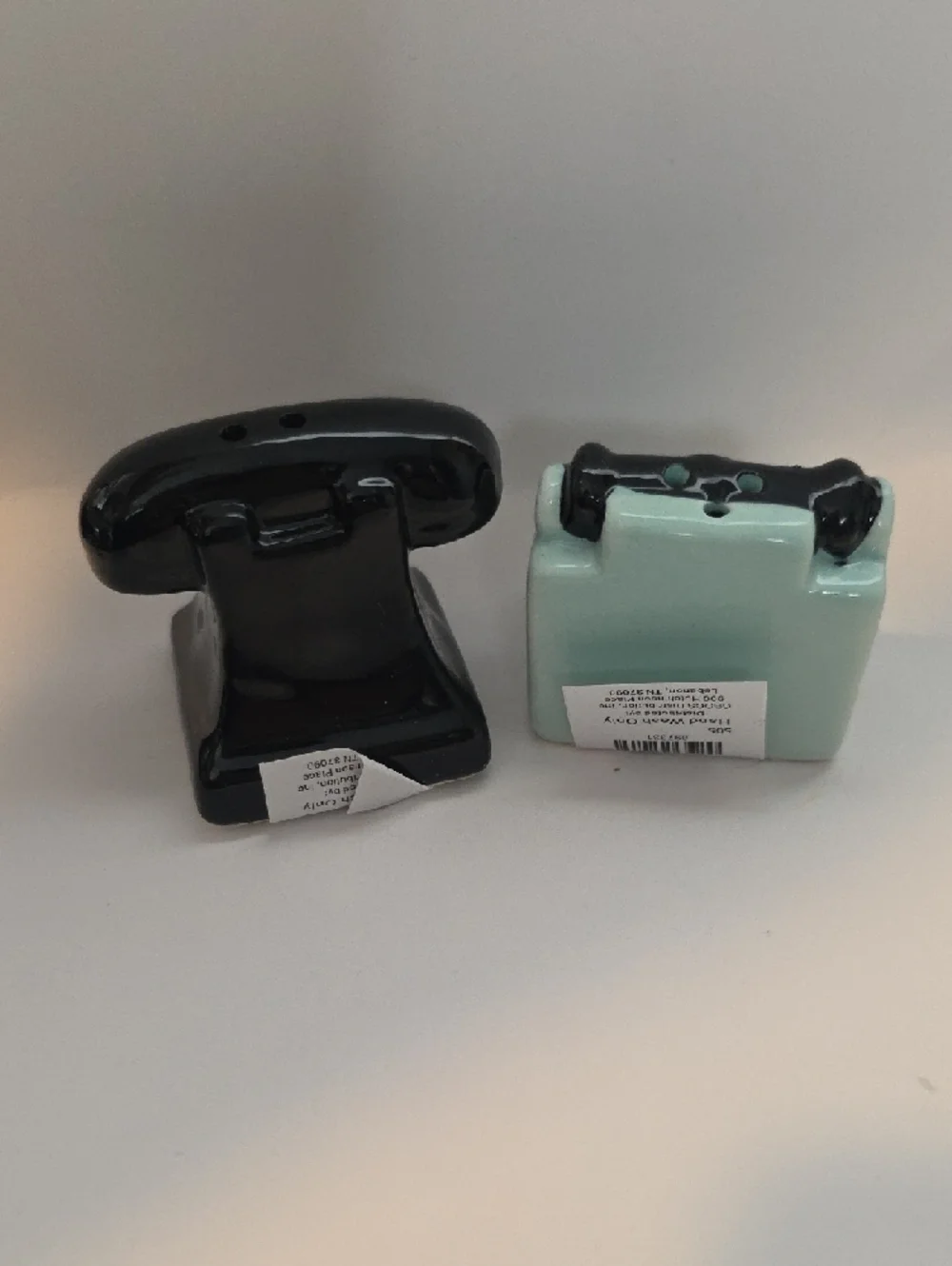 Ceramic Mini Telephone Salt & Pepper Shakers